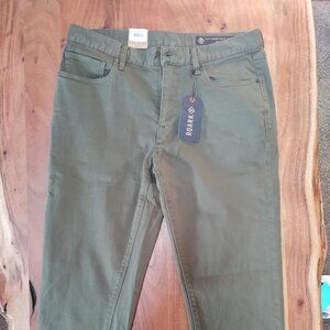 NWT Roark Hwy 133 5 pocket Military Green Denim Slim Fit Jeans